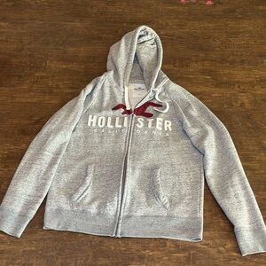 Hollister Gray Zip-Up Hoodie